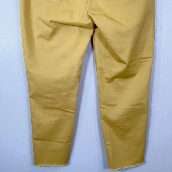 Talbots  Womens Size 10P Flawless Five Pocket Slim Ankle Mustard Jeans - Picture 13 of 14